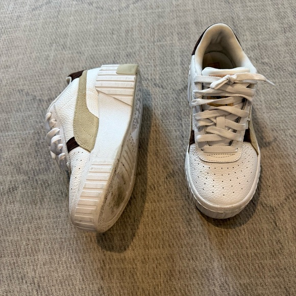 Puma Women's Cali Mix Wedge Platform Low Top Sneakers 6 - Picture 3 of 9